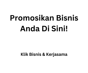 Gambar Kotak dengan Background Putih dan Tulisan Promosikan Bisnis Anda Di Sini!