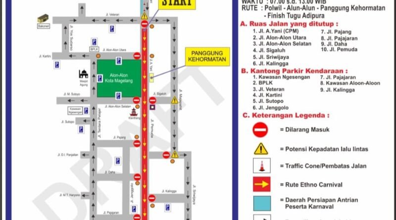 Rencana Rekayasa Lalu Lintas Magelang Ethno Carnival 2025