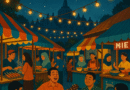 Wisata malam di Magelang dengan berbagai sajian kuliner dan hiburan di pasar malam.