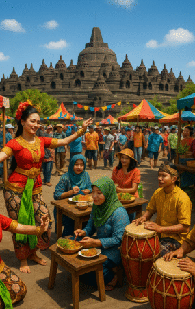 Festival Budaya dan Kesenian Magelang 2025, menampilkan kesenian tradisional dan kuliner khas.